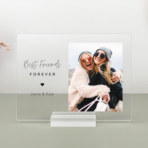Best Friend Photo Plaque, Gifts for Best Friend, Birthday Gift, Sister Gift, Clear Acrylic Plaque, BFP01