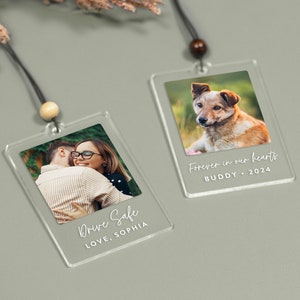 Gepersonaliseerde fotoornament • Aangepast ornament • Rijd veilig • Vriendschap Beste vrienden • Gepersonaliseerde cadeau voor koppels Cadeau voor hem • PO01