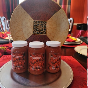 Twelve 16 oz Jars Fermented Habanero Pepper Paste