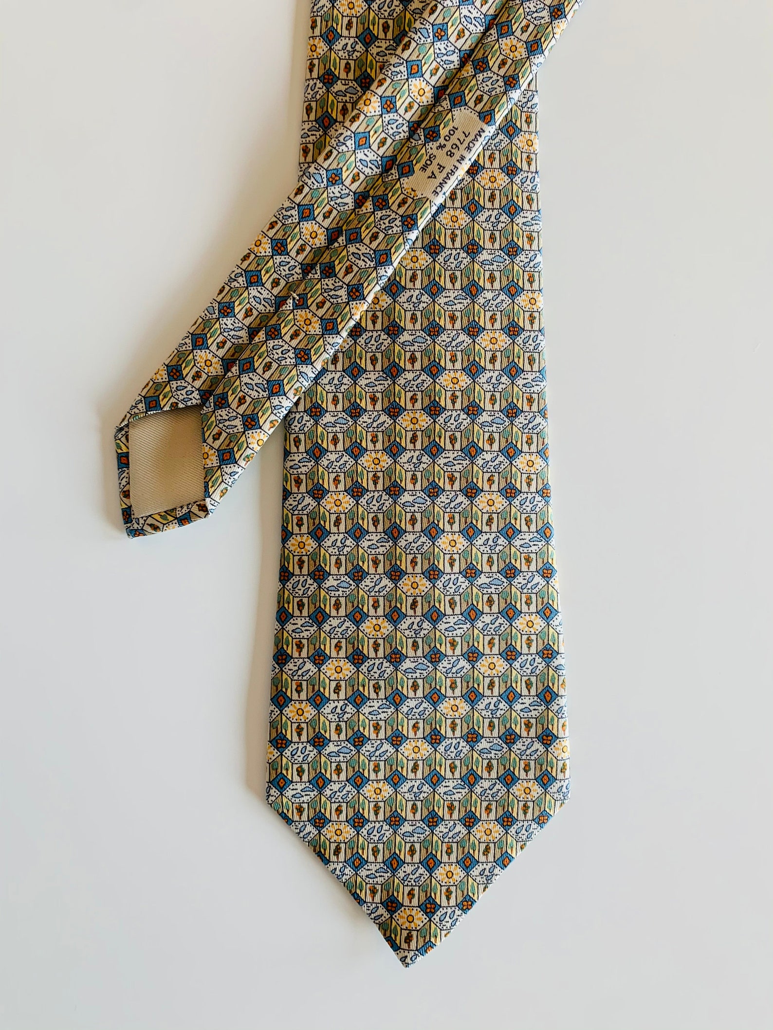 Hermes Tie 7768 FA Vintage Like New - Etsy UK