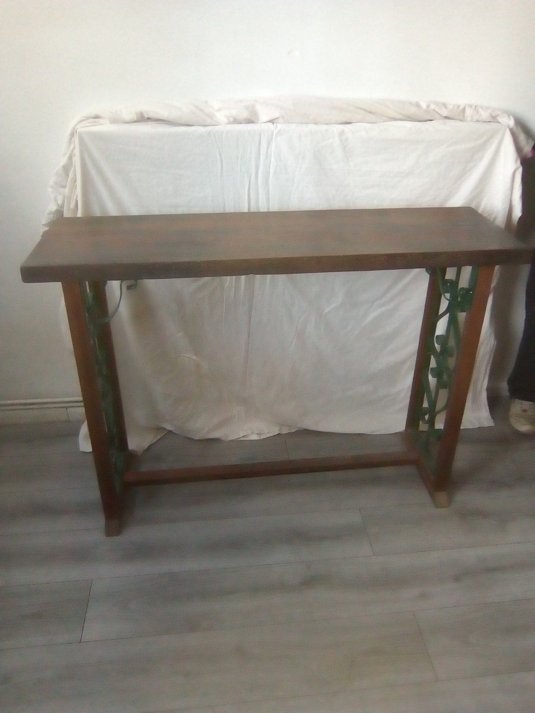 Solid Rustic Mahogany Hall/side Table Etsy UK