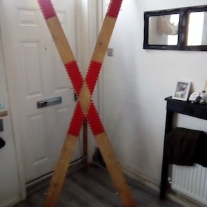 Natural wood bondage St Andrews cross ( Please read p&p restrictions in description)