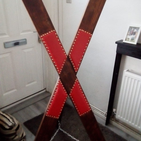 Mahogany St Andrews cross