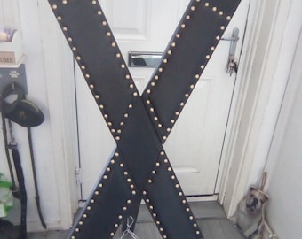 Black St Andrews bondage cross