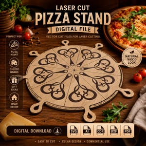 XL Pizza Stand SVG, großes 18-Zoll-Design, lustiger Spruch als digitaler Download.