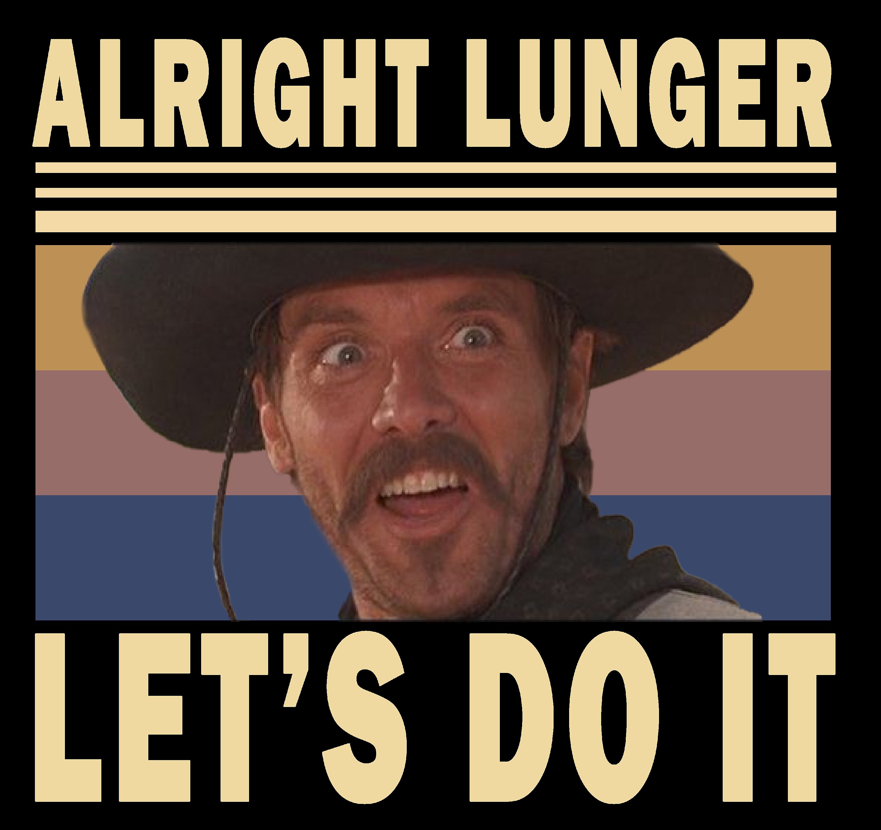 Alright Lunger Lets Do It Vintage Etsy