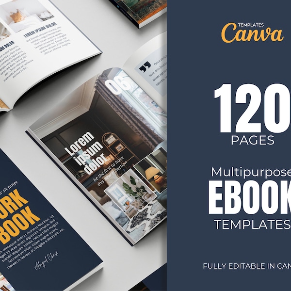 Editable Canva Ebook Template, Ebook Creator, Coaching Course Guide, Business Lead Magnet, Marketing Tool Handbook, Course Creator Ebook