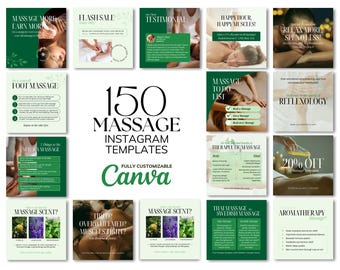 150 Massage Therapist Instagram Templates, Medical Spa Post, Marketing Instagram Feed, Beauty Business