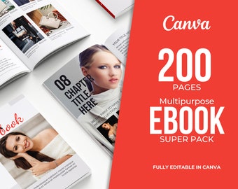 200 pagina's Canva e-boeksjabloon, coaching- en marketinggids, magneet voor zakelijke leads, marketinghandboek, maker van cursussen