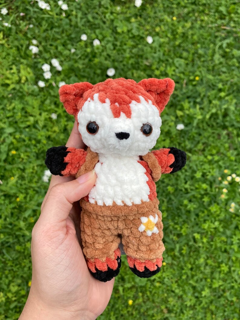 Fox With Backpack Crochet PDF PATTERN - No Sew Crochet Pattern - Fox ...