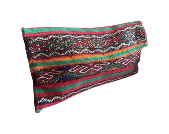 Red Moroccan Kilim Clutch Bag, Handmade Kilim Clutch, Kilim Bag, Kilim Clutch Bag, Kilim Clutch, Moroccan Bag, Carpet Bag, Boho Style