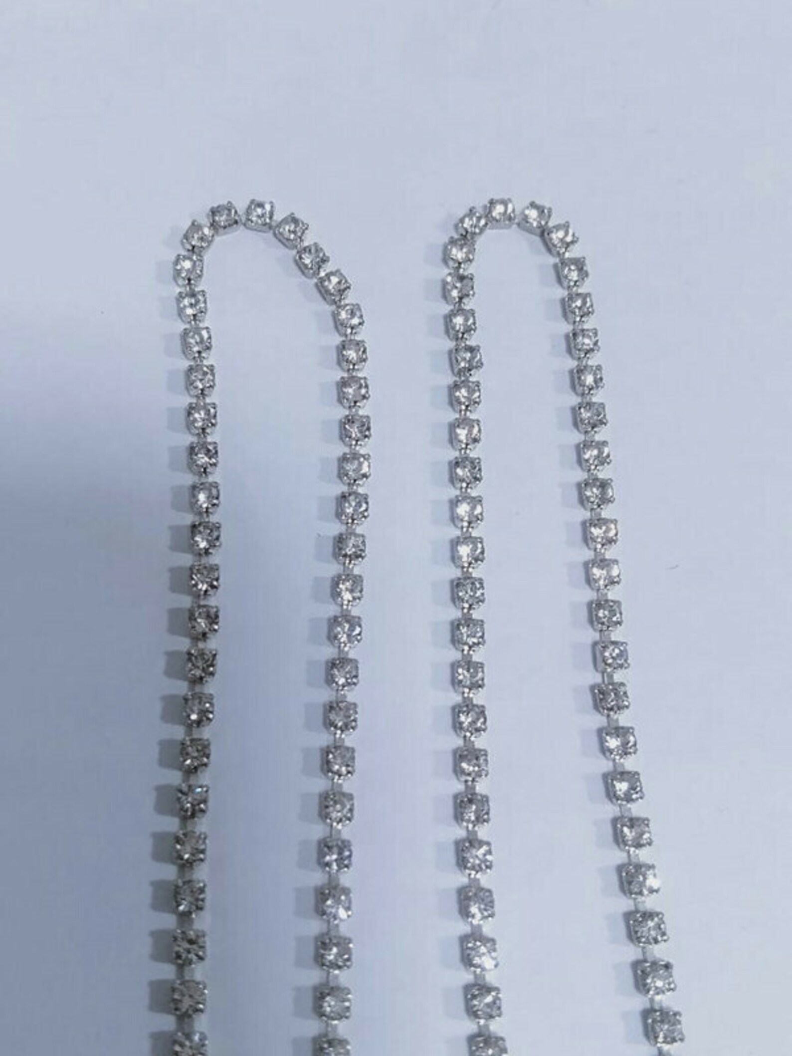 16pp Rhinestone Chain Stone Silver/Golden shadow base 2mm Etsy