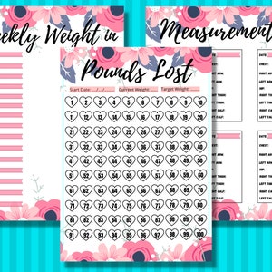 Printable Weight Loss Journal Simple Weight Loss Tracker Printable Weight Loss Motivation Weight Loss Goal Tracker Weight Loss Motivation