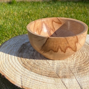 Large hardwood bowl