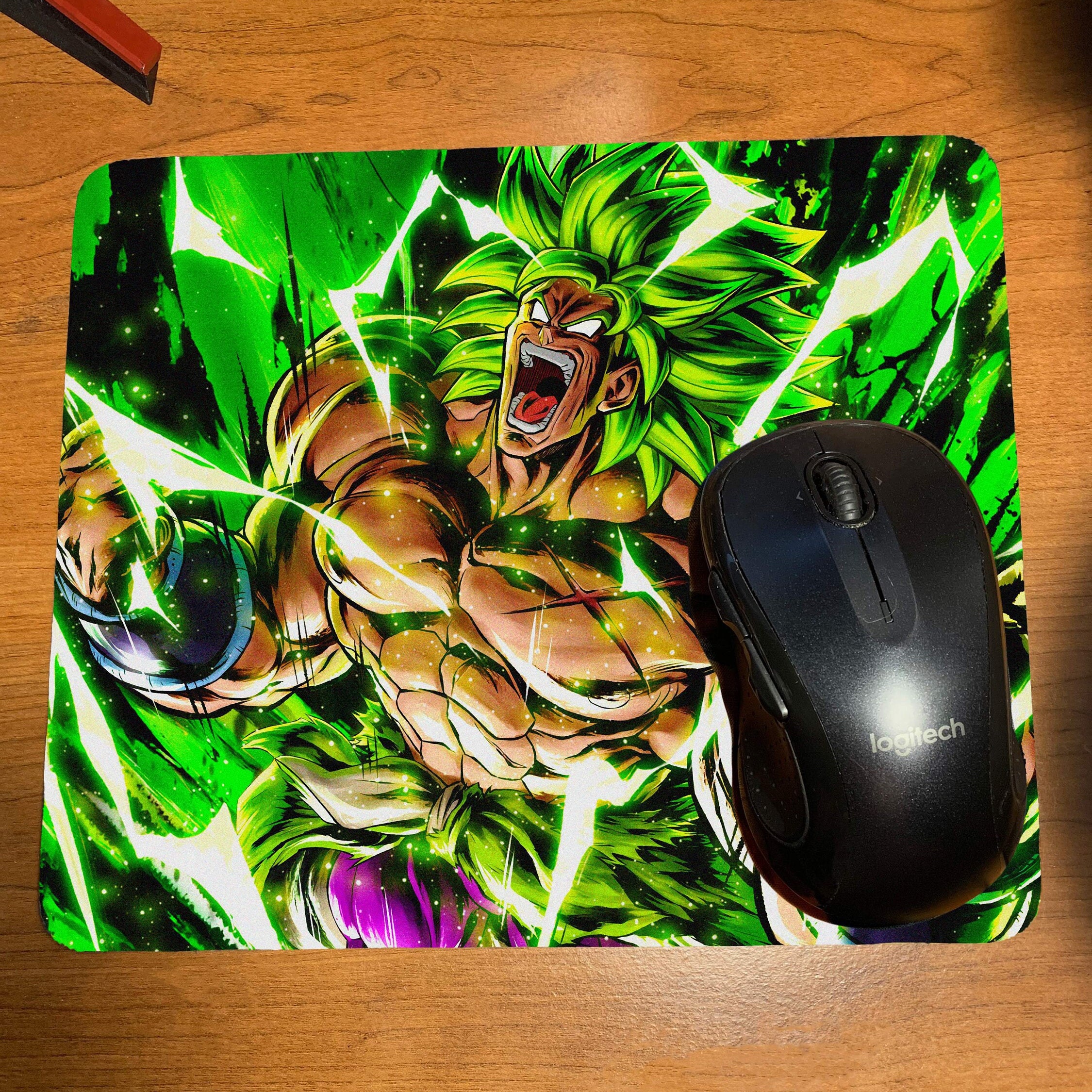 Mousepad Dragon Ball Broly Goku Vegeta Anime com apoio