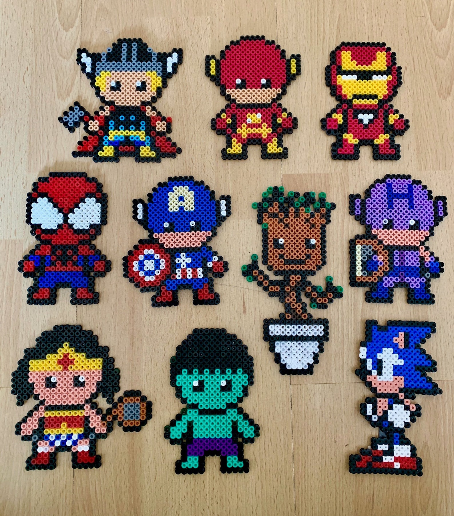Hama Beads / Wonder Woman / Marvel / Superhero | Etsy