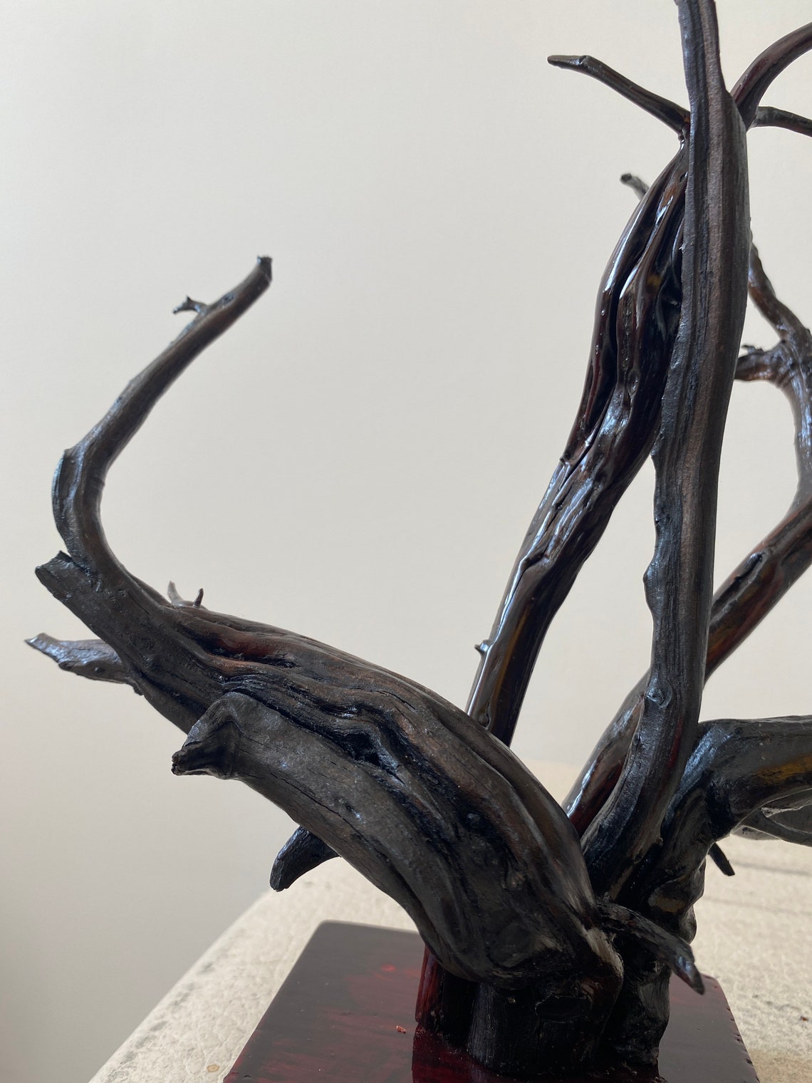 Tree Root Sculpture Wood Sculpture Unique Root Decoration Etsy