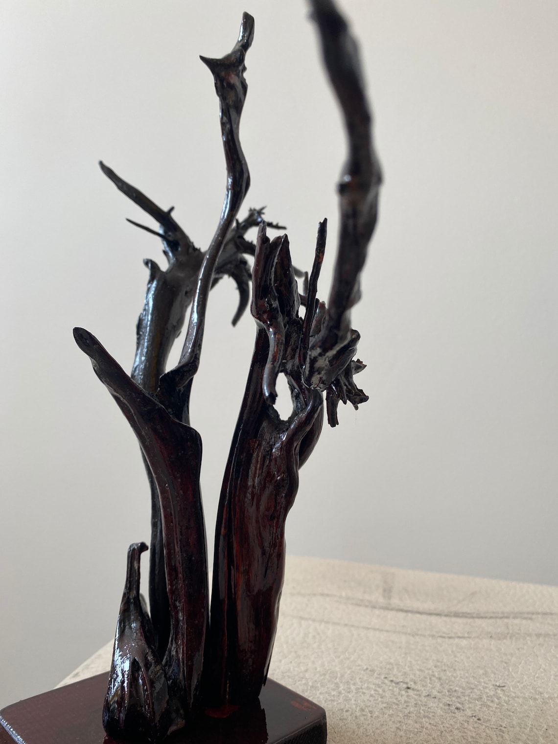 Tree Root Sculpture Wood Sculpture Unique Root Decoration Etsy