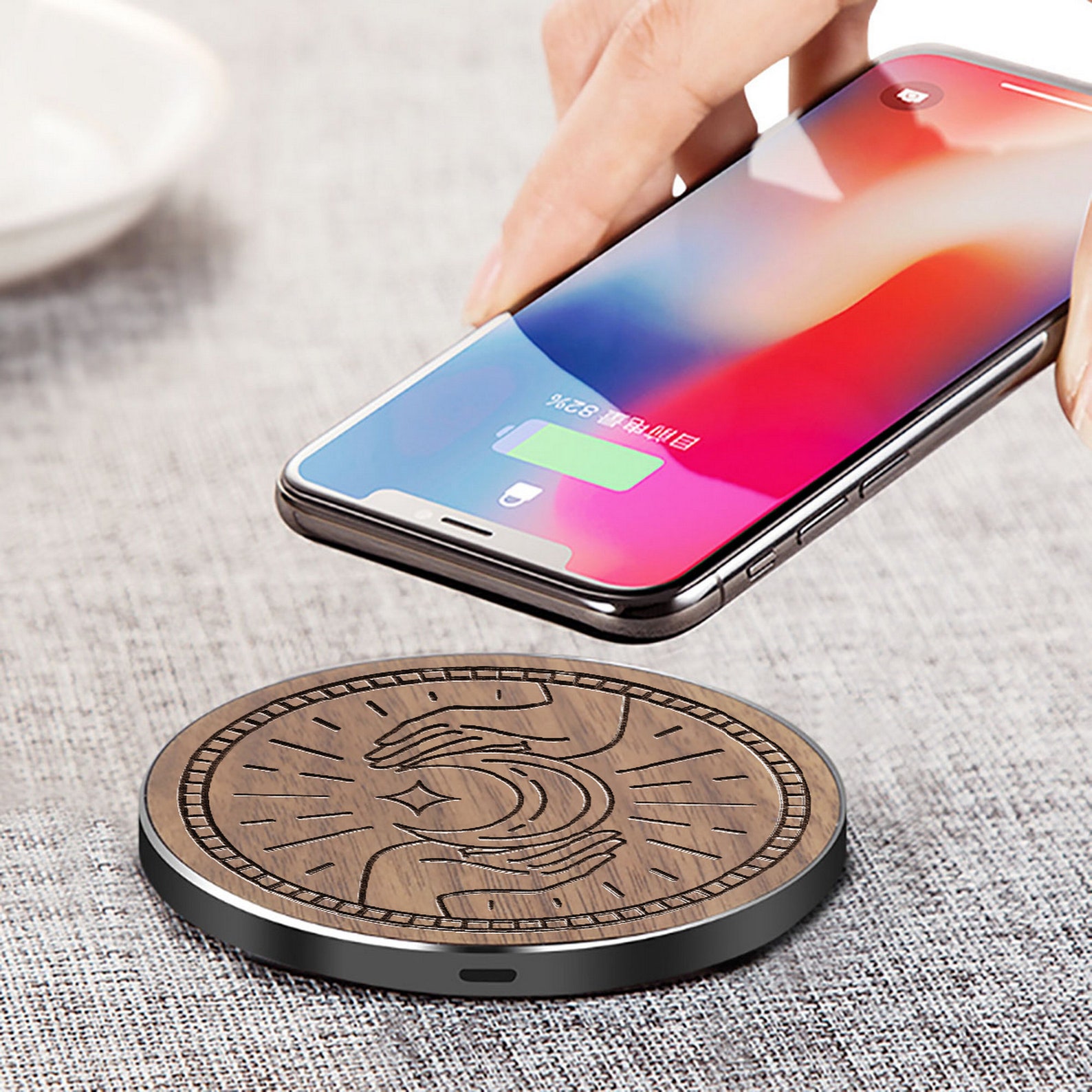 Wireless charging station Hand with stars and moon charging Etsy