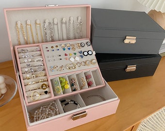 leather jewelry box organizer