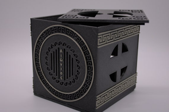 Greek Meander Storage Box | 1 Litre Capacity | Customisable | Dungeons and Dragons | Tabletop | Ornamental | Utility | Desktop | 3D Printed