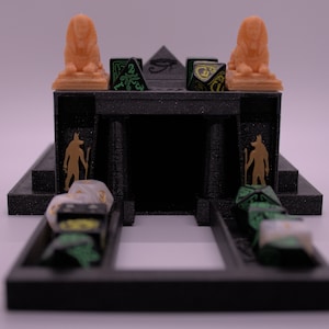 Egyptian Pyramid Dice Tower | Tabletop Accessory | Dungeons and Dragons | Exotic | 3D Printed