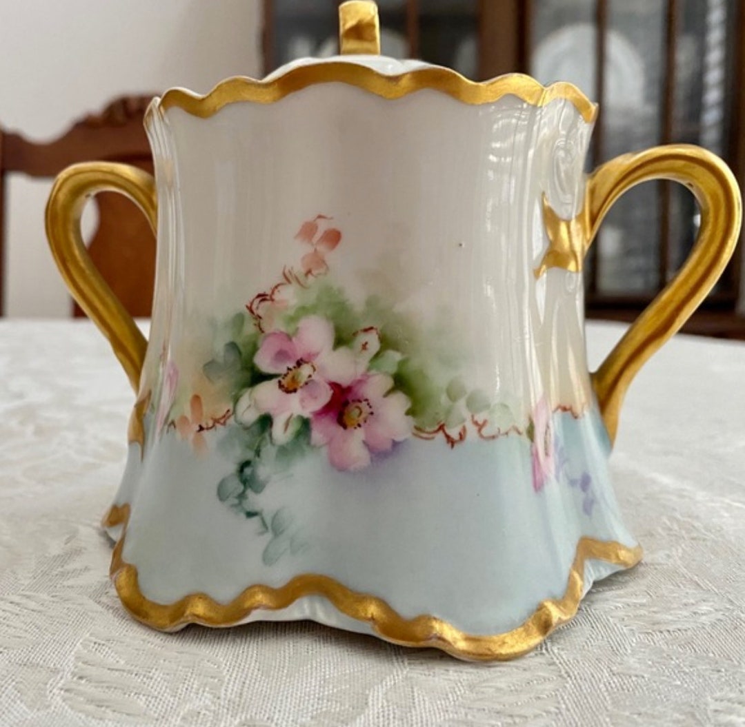 Theodore Haviland Limoges Sugar Bowl Etsy