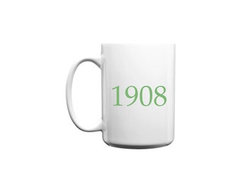 Large 1908 Coffee Mug - White