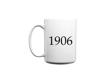 Large 1906 Coffee Mug - White