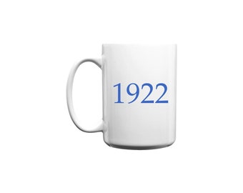 Large 1922 Coffee Mug - White