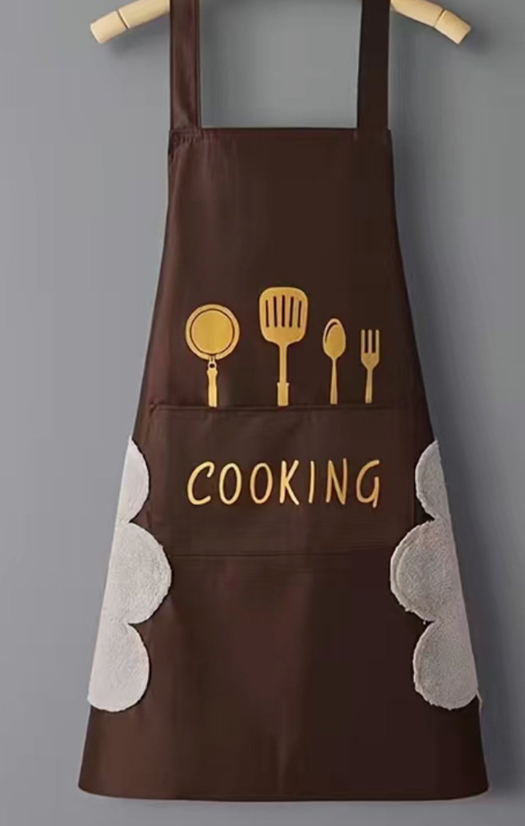 Polyester Apron, Sleeveless Cooking Apron, Waterproof and Oilproof