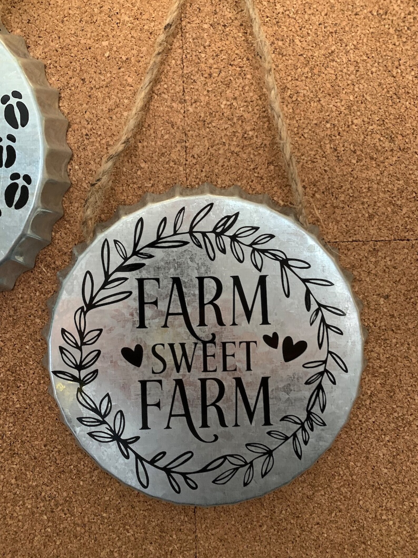 Galvanized Farmhouse Bottle Caps Etsy