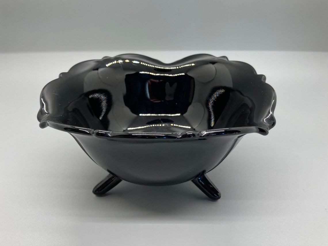 Black Amethyst Depression Glass L. E. Smith Mt. Pleasant 3 Etsy
