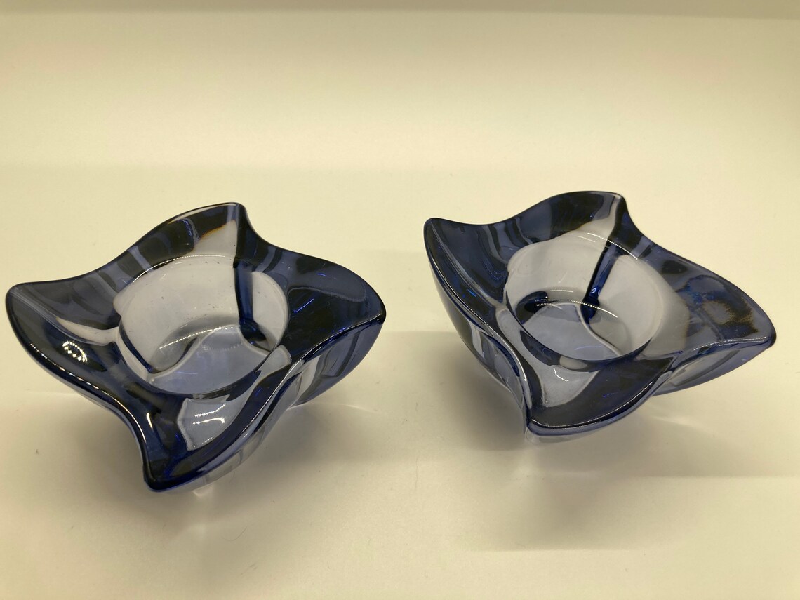 Villeroy and Boch 1748 Made in Germany New Wave Blue Crystal Etsy