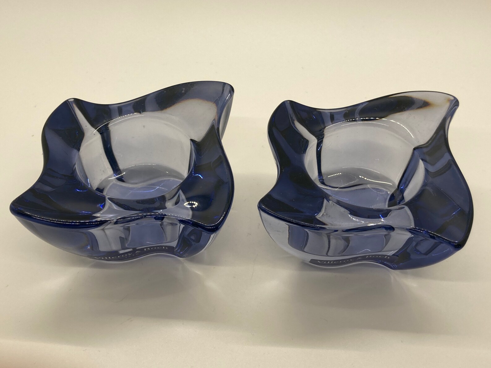 Villeroy and Boch 1748 Made in Germany New Wave Blue Crystal Etsy