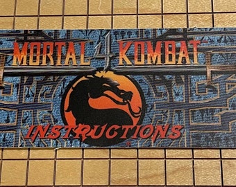 Mortal Kombat 4 Instruction Card