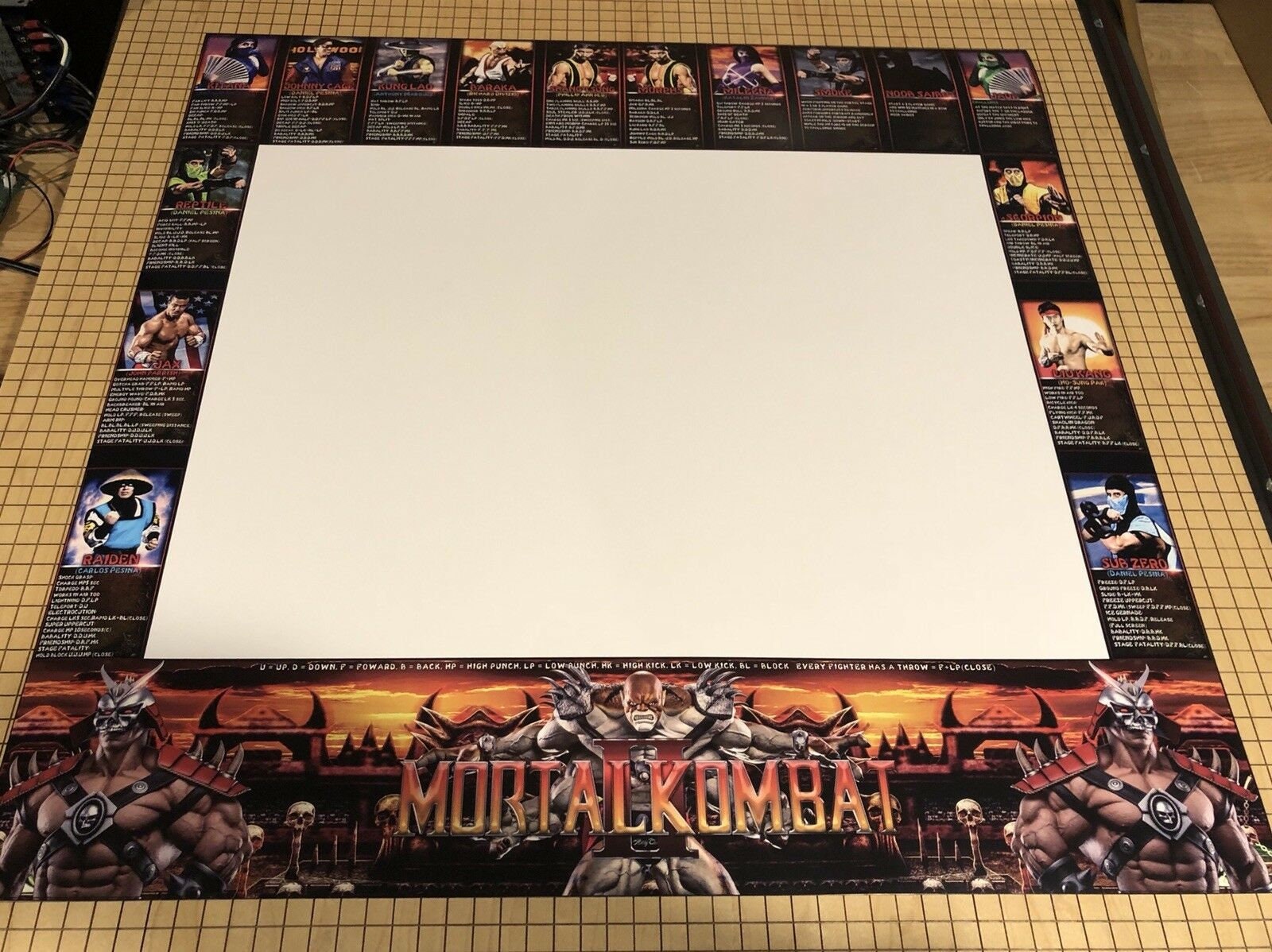 Mortal Kombat 2 Move List Bezel Alternate - Etsy