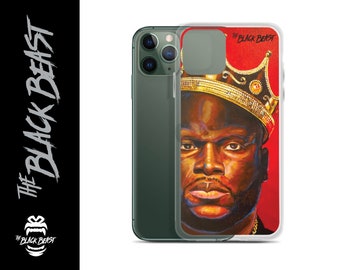 Derrick "The Black Beast" Lewis  |  KO King iPhone Case, 13 iPhone Sizes Available, MMA Fighter Sports Gift  |  Christmas Stocking Stuffer