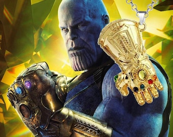 Girl/Son/Daughter Thanos Infinity Gauntlet Necklace Marvel Jewelry Toys Gifts for Boy Girl/Son/Daughter Thanos Infinity Gauntlet Necklace Marvel Jewelry Toys Gifts for Boy