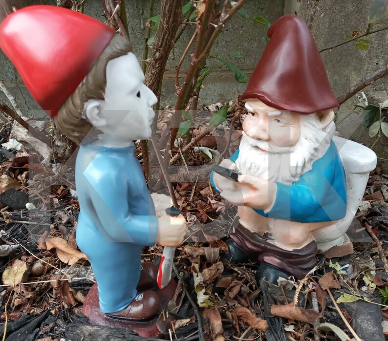 Nightmare Gnomes Horror Movie Lawn Gnome Michael Myers Etsy