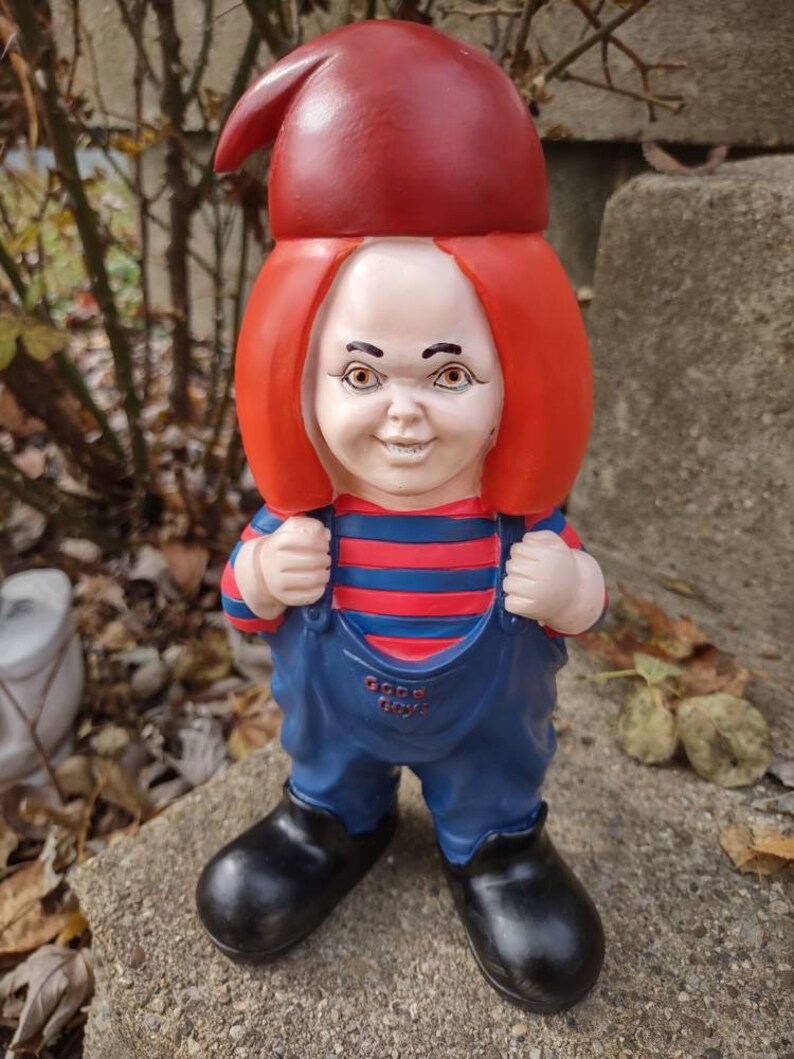 Nightmare Gnomes Horror Movie Lawn Gnome Chucky Etsy