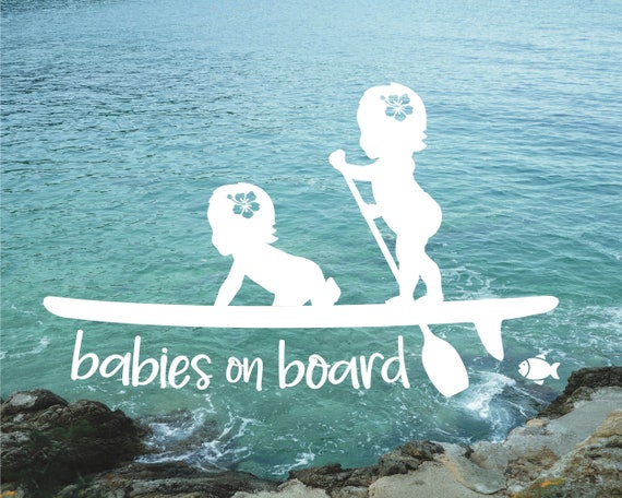 Babies on Board  •  Babies on SUP Board • Car Decal