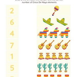 Cinco de Mayo activity worksheet