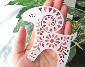 Scandinavian Christmas Ornament SVG: Goat, Ram, Chinese year of the goat (Digital Files)