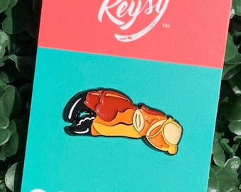 Florida Stone Crab Claw Enamel Pin