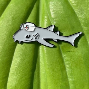 Nurse Week Shark Pin & Free Sticker