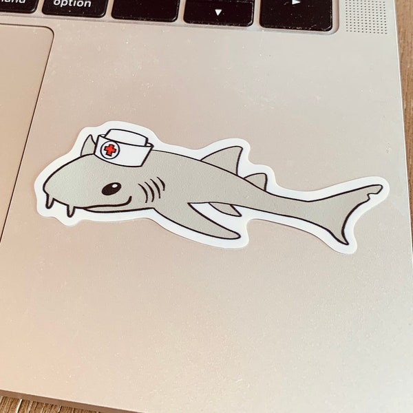 Nurse Shark Sticker, Nurse Appreciation Gift