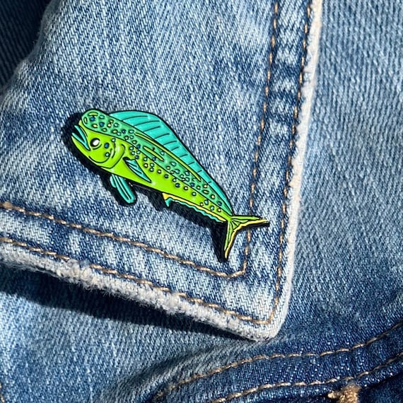 Mahi Mahi Dolphin Enamel Pin 