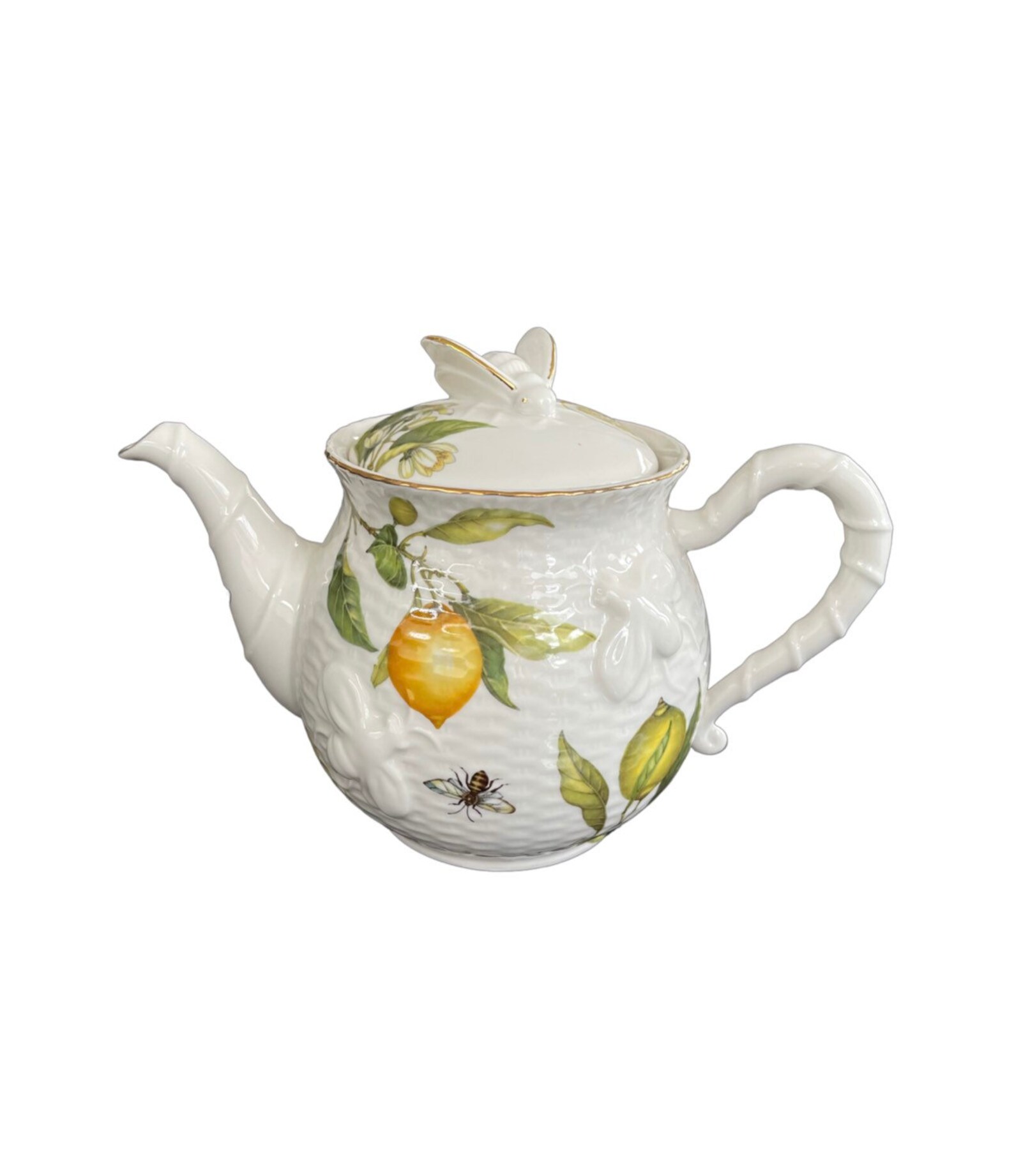 Graces Teaware Lemon Teapot Fine Porcelain Etsy