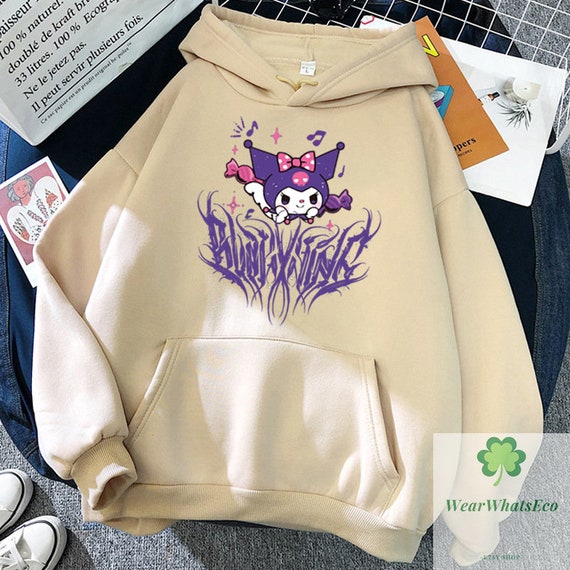 Kuromi Letras Góticas Sudadera con Capucha Unisex | Etsy México